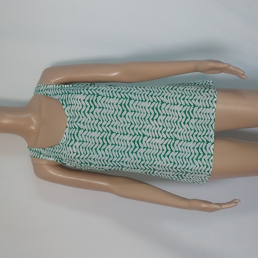 Worthington women's Stylish Green and White Blouse size M